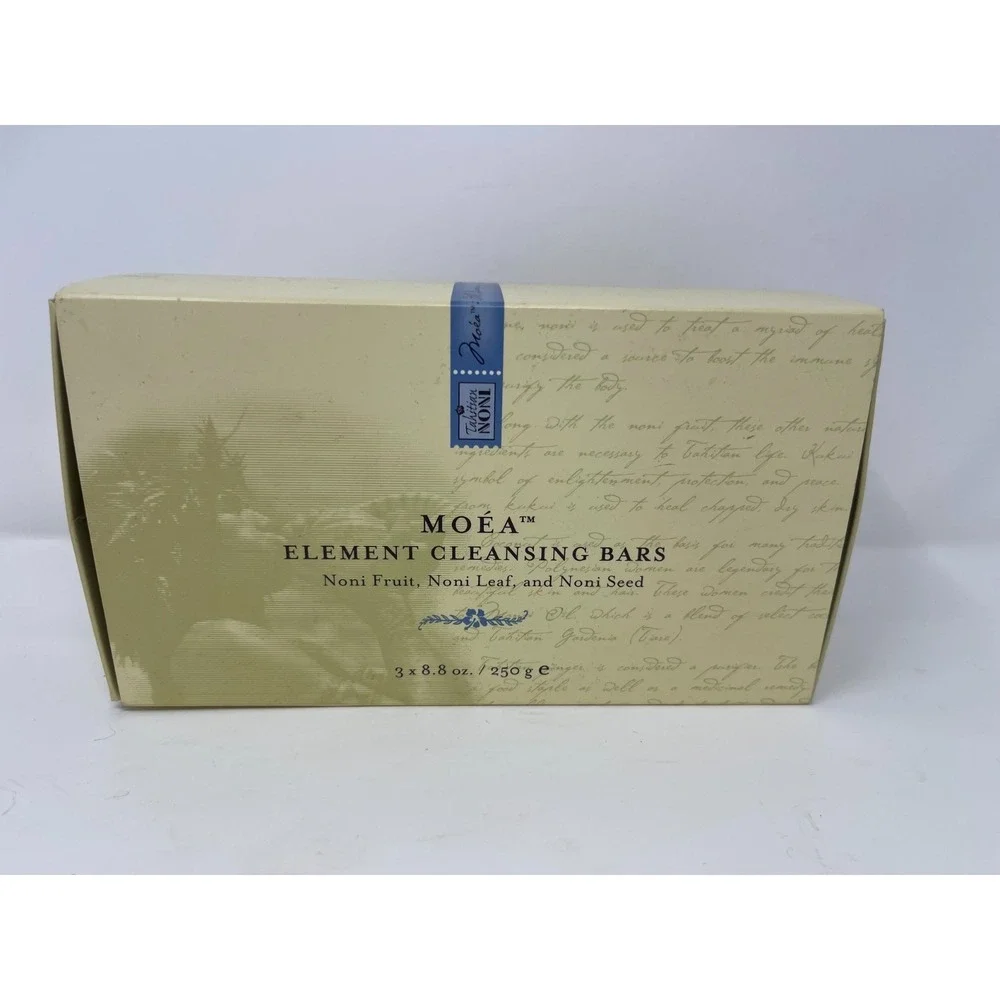 (1) VINTAGE Tahitian Noni MOEA Element Cleansing Bar Fruit Leaf Seed 8.8oz 2005